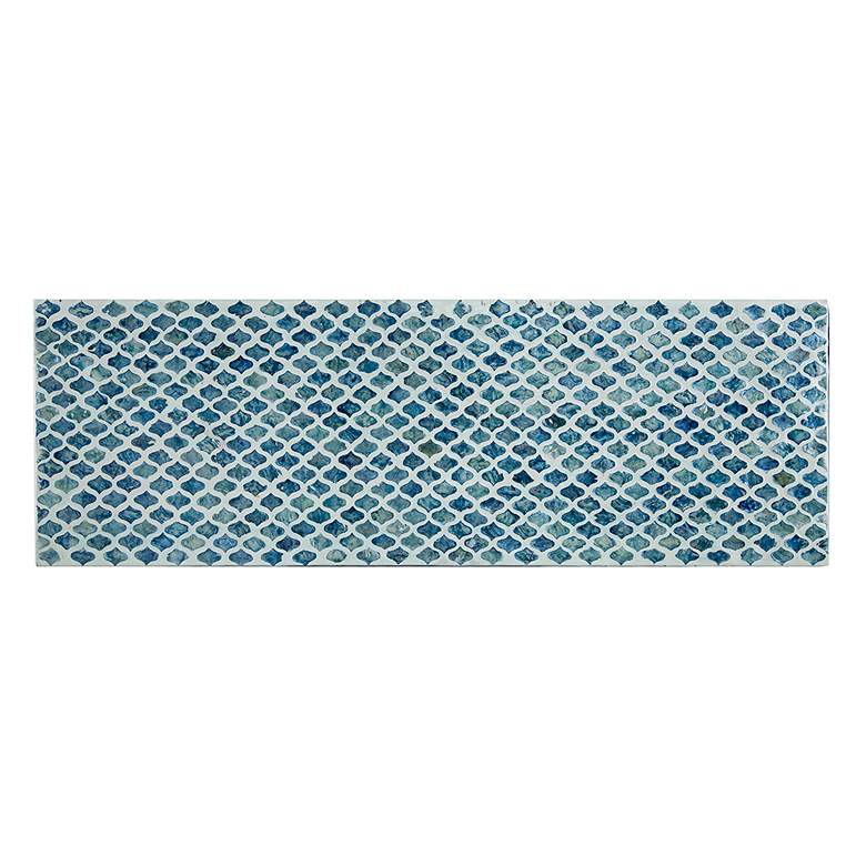 Image 6 A&B Home Blue Capiz Inlay Console Table 35.5x12x31" more views