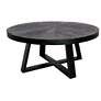 Thumbnail1 of A&B Home Wooden Round Coffee Table 39.4"x39.4x17.7" Black