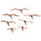 A Flock of Seagulls Copper Bird Wall Art 7-Piece Set