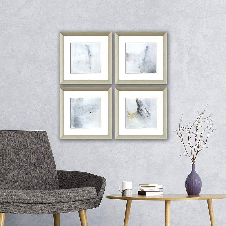 A Glimpse 20&quot; Square 4-Piece Framed Giclee Wall Art