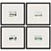 A Glimpse Outside 23"W x 21"H Framed Art Set of 4