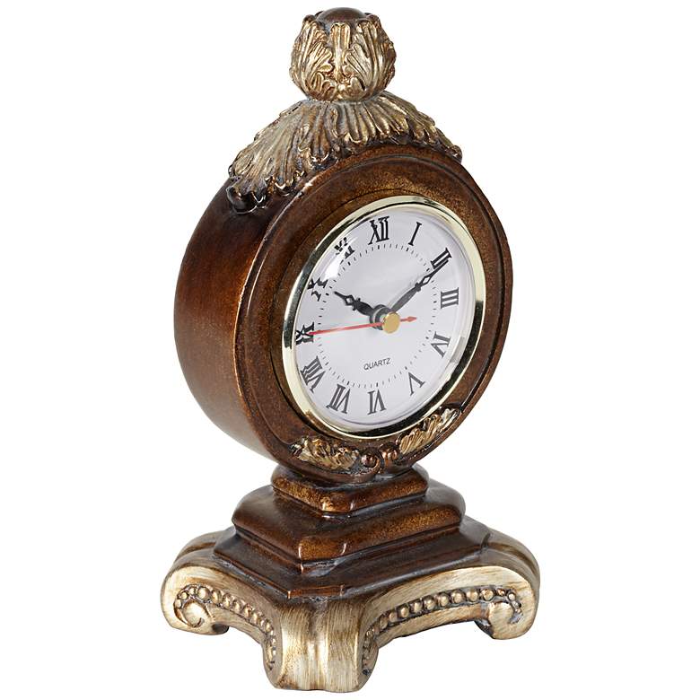 Image 2 A la Mode 8 1/2" High Traditional Table Clock