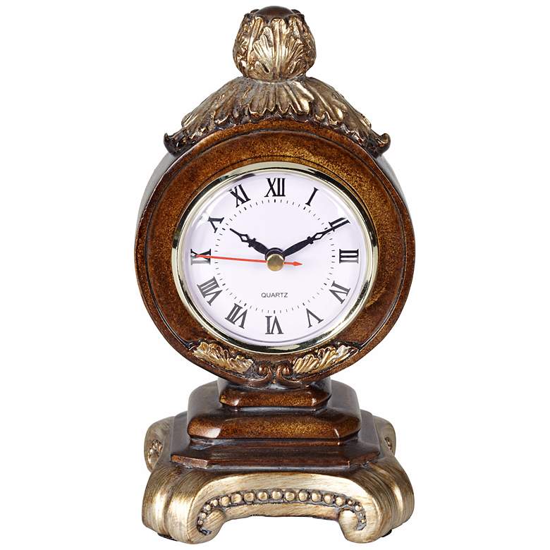 Image 3 A la Mode 8 1/2" High Traditional Table Clock more views