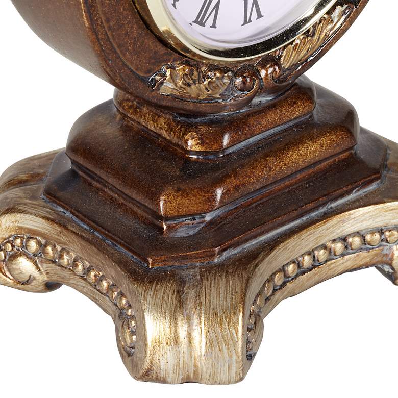 Image 4 A la Mode 8 1/2 inch High Traditional Table Clock more views