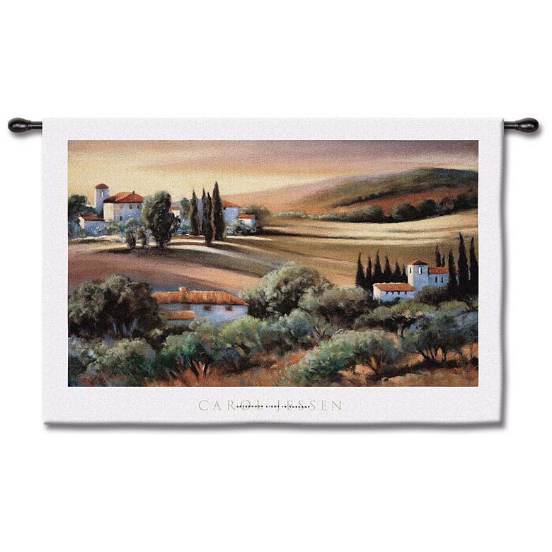 Image 1 A Light in Tuscany 53 inch Wide Wall Tapestry