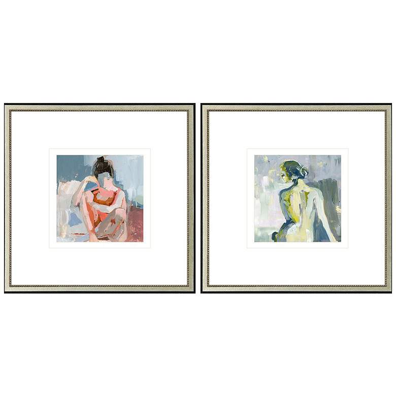 Image 1 A Splendid Figure 26"W x 26"H Framed Art Set of 2