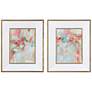 A Touch of Blush and Rosewood Fences 2-Piece Wall Art Set
