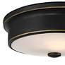 3_Aabria 11 3/4" Wide Black and Outdoor Flush Ceiling Light more views