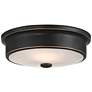 5_Aabria 11 3/4" Wide Black and Outdoor Flush Ceiling Light more views