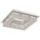 Aaliyah Chrome 15 3/4" Wide Square LED Ceiling Light