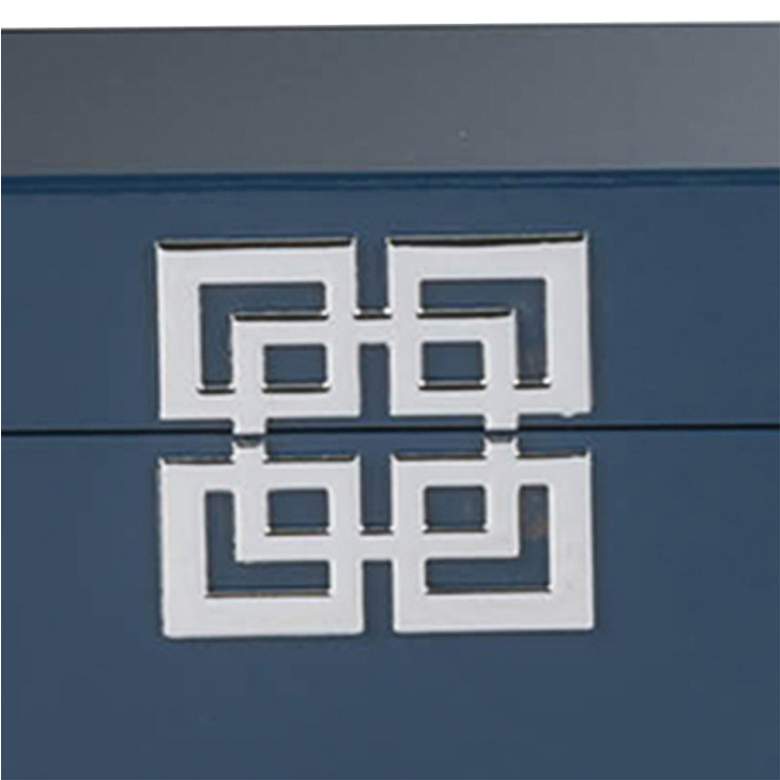 Image 2 A&B Home Demi Blue Rectangular Decorative Boxes Set of 2 more views