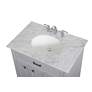 6_Aaron 32" Wide Gray 3-Drawer Single Sink Bathroom Vanity more views