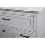 Aaron 32" Wide Gray 3-Drawer Single Sink Bathroom Vanity
