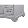 Aaron 32" Wide Gray 3-Drawer Single Sink Bathroom Vanity