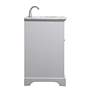 Aaron 32" Wide Gray 3-Drawer Single Sink Bathroom Vanity