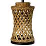 Aasha 30" White Shade Natural Water Hyacinth Table Lamp