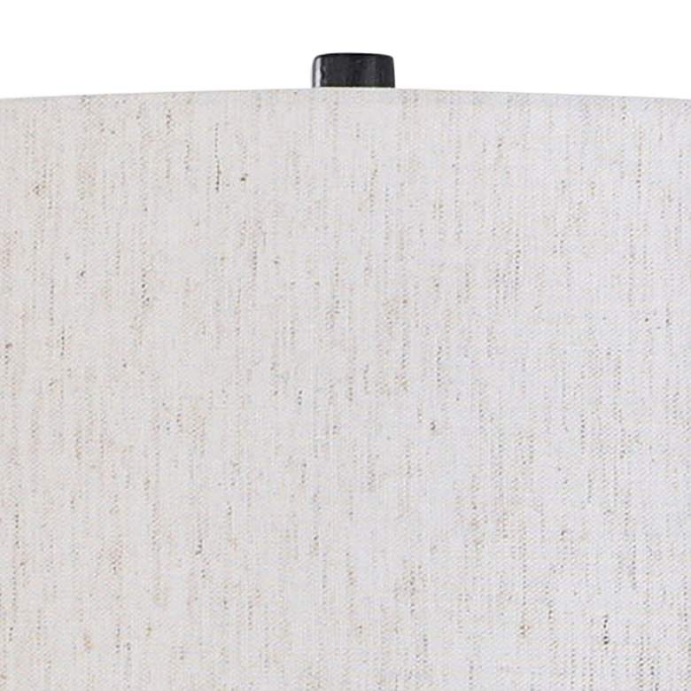 Image 3 Aasha Malta Oil-Rubbed Black Column Table Lamp more views