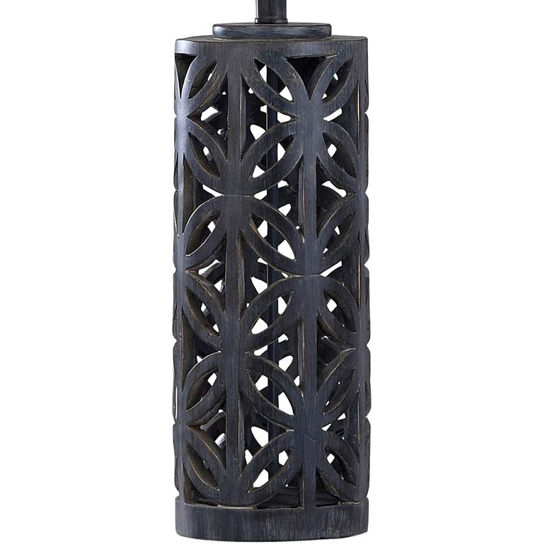 Image 5 Aasha Malta Oil-Rubbed Black Column Table Lamp more views