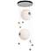 Abacus 4-Light Round LED Pendant - Platinum - Opal Glass - Standard Height
