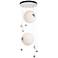 Abacus 4-Light Round LED Pendant - Sterling - Opal Glass - Standard