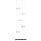 Abacus 5-Light Floor to Ceiling LED Lamp - Black - Opal Glass - Standard