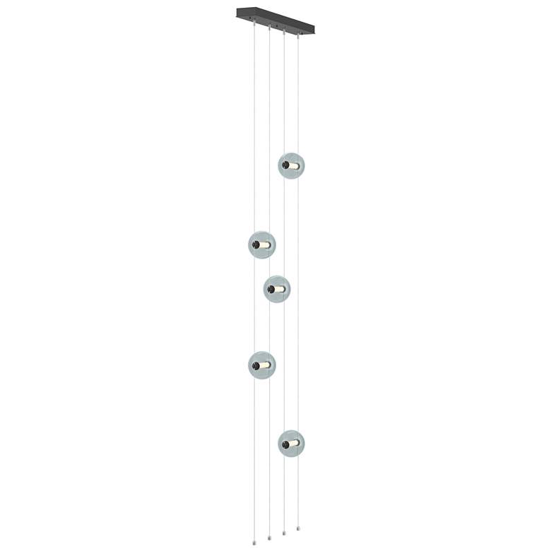 Image 1 Abacus 5-Light Floor to Ceiling Plug-In LED Lamp - Black - Cool Grey