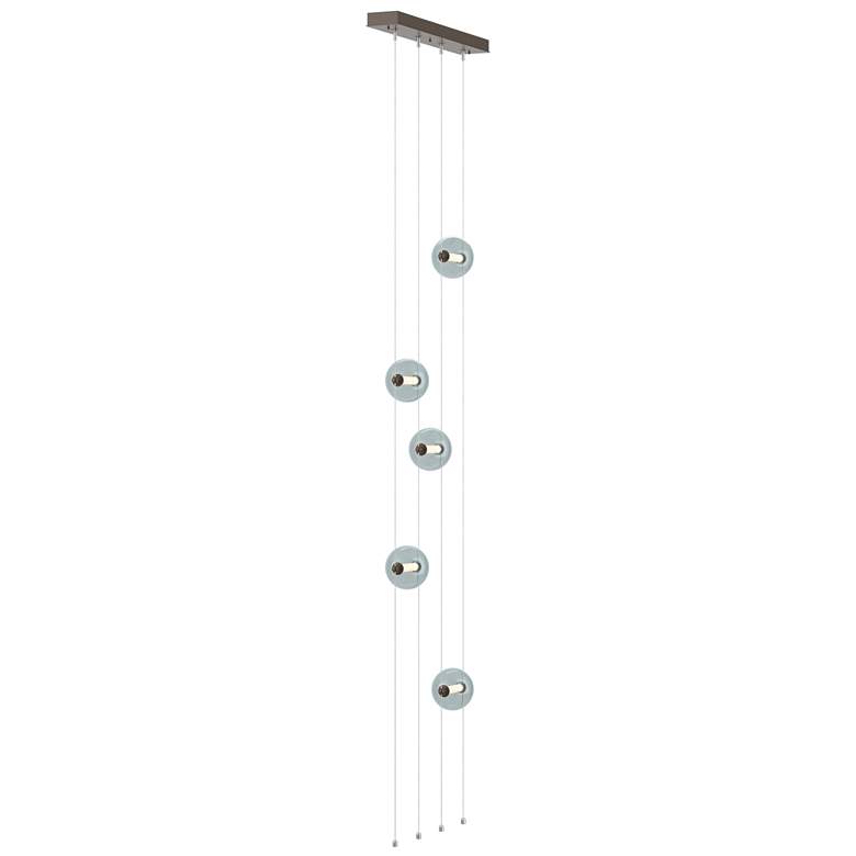 Image 1 Abacus 5-Light Floor to Ceiling Plug-In LED Lamp - Bronze - Cool Grey
