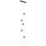 Abacus 5-Light Floor to Ceiling Plug-In LED Lamp - Bronze - Cool Grey