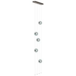 Abacus 5-Light Floor to Ceiling Plug-In LED Lamp - Bronze - Cool Grey