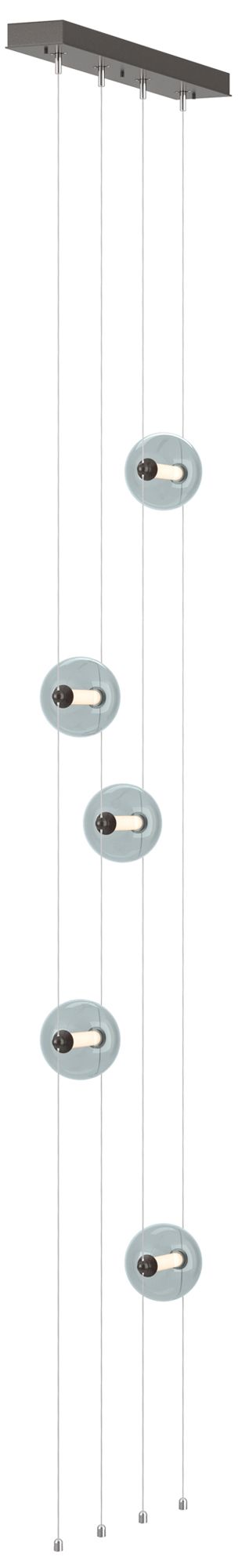 Abacus 5-Light Floor to Ceiling Plug-In LED Lamp Bronze Grey Made to Order