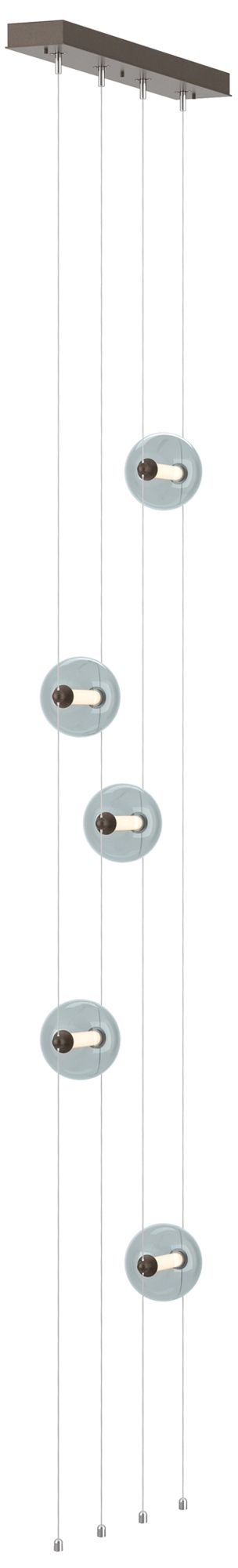 Abacus 5-Light Floor to Ceiling Plug-In LED Lamp Gray Made to Order