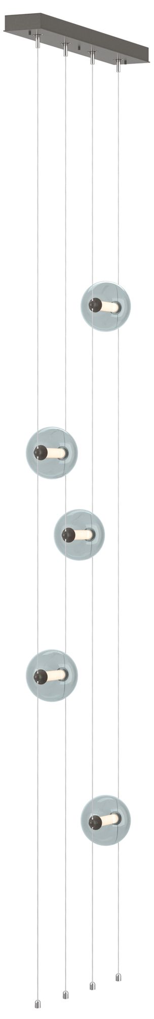 Abacus 5-Light Floor to Ceiling Plug-In LED Lamp Gray Made to Order
