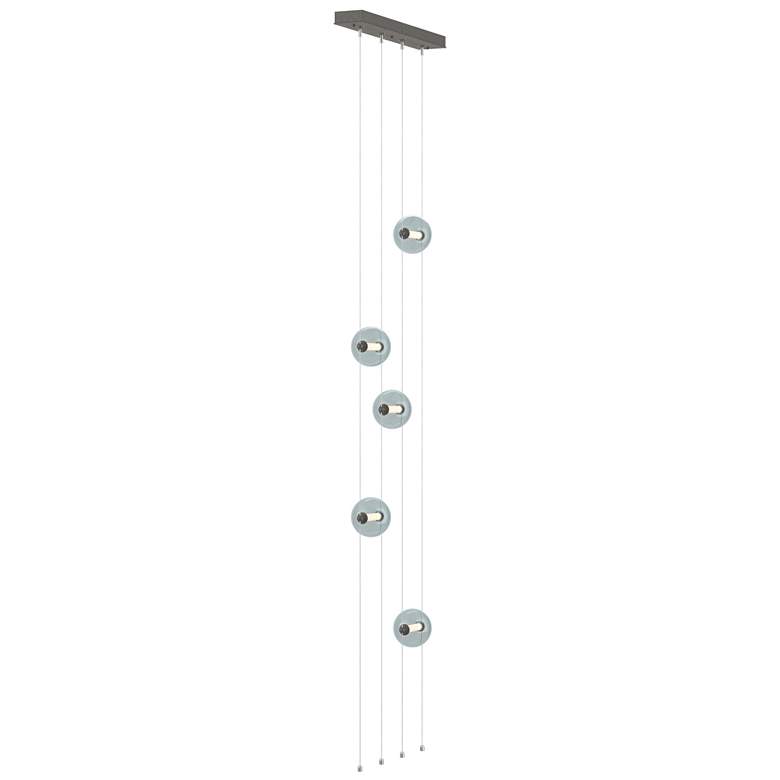 Image 1 Abacus 5-Light Floor to Ceiling Plug-In LED Lamp - Iron - Cool Grey