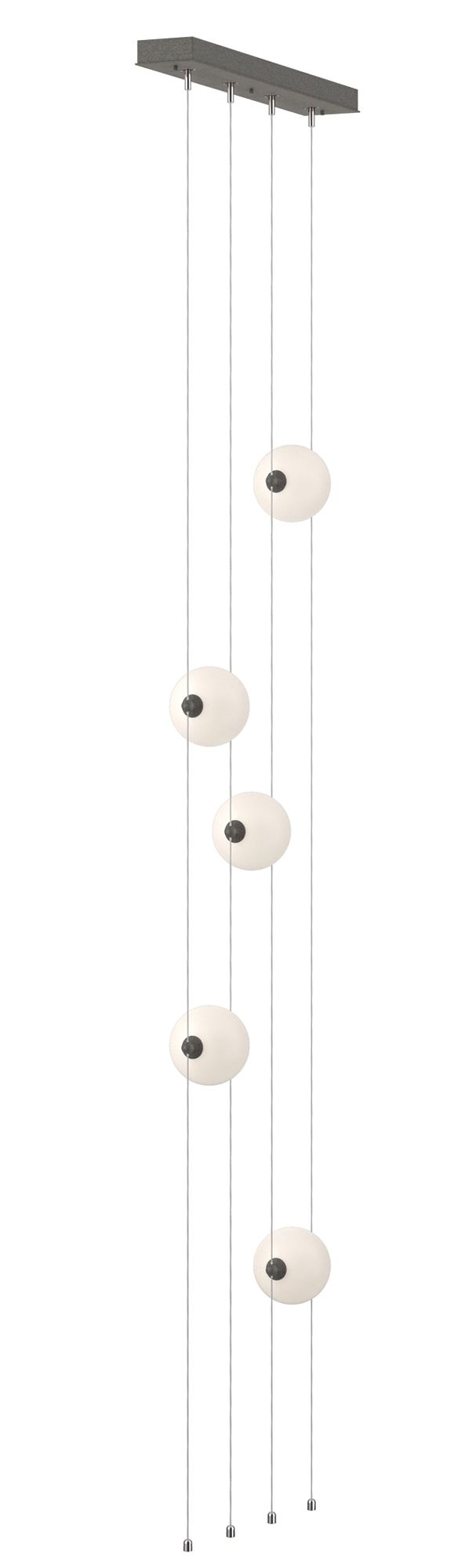 Abacus 5-Light Floor to Ceiling Plug-In LED Lamp Iron Opal Made to Order