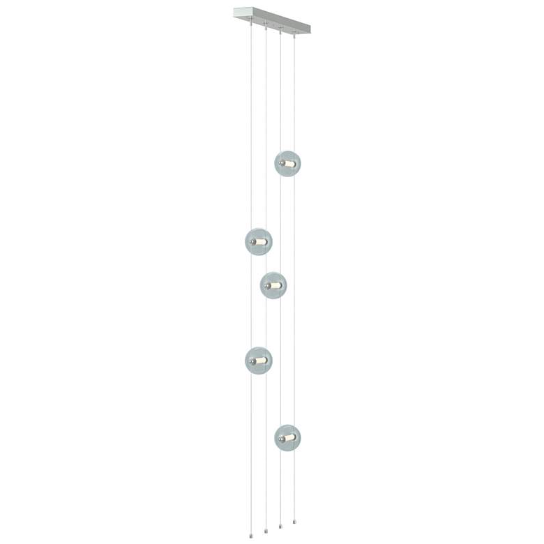 Image 1 Abacus 5-Light Floor to Ceiling Plug-In LED Lamp - Platinum - Cool Grey