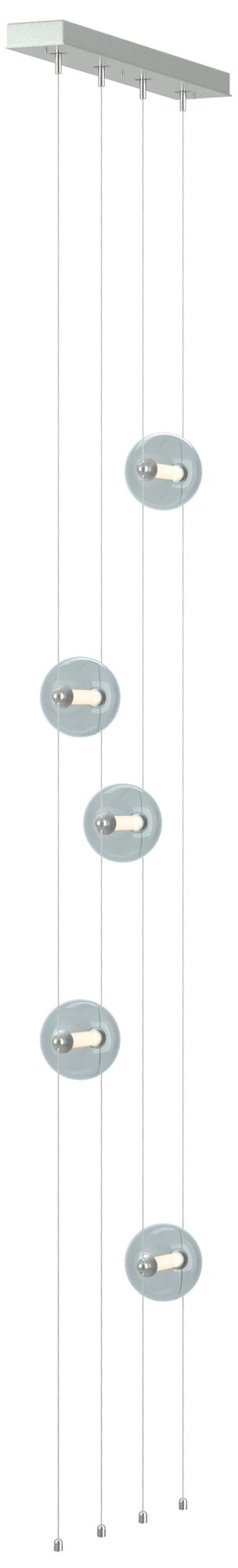 Abacus 5-Light Floor to Ceiling Plug-In LED Lamp Platinum Made to Order