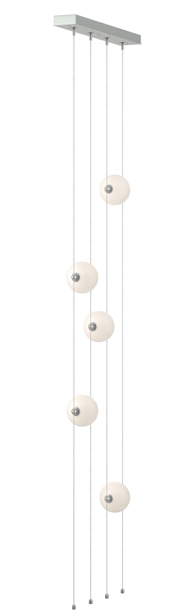 Abacus 5-Light Floor to Ceiling Plug-In LED Lamp Platinum Made to Order