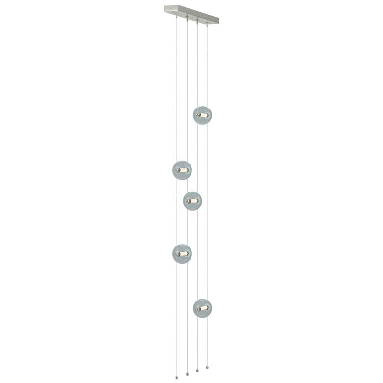 Image 1 Abacus 5-Light Floor to Ceiling Plug-In LED Lamp - Sterling - Cool Grey