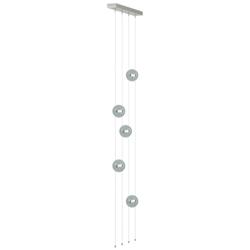 Abacus 5-Light Floor to Ceiling Plug-In LED Lamp - Sterling - Cool Grey