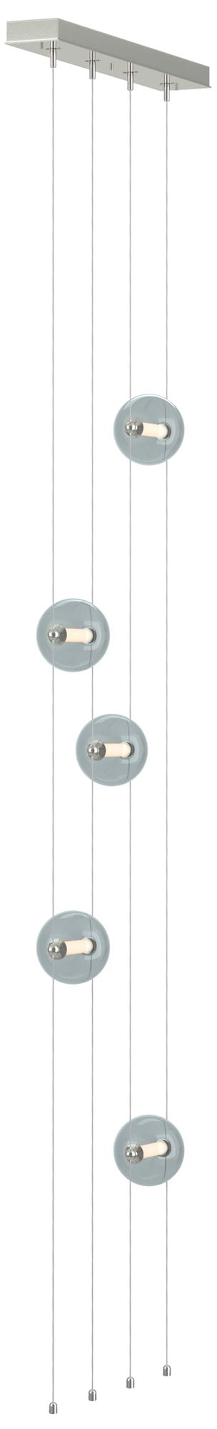 Abacus 5-Light Floor to Ceiling Plug-In LED Lamp Sterling Made to Order