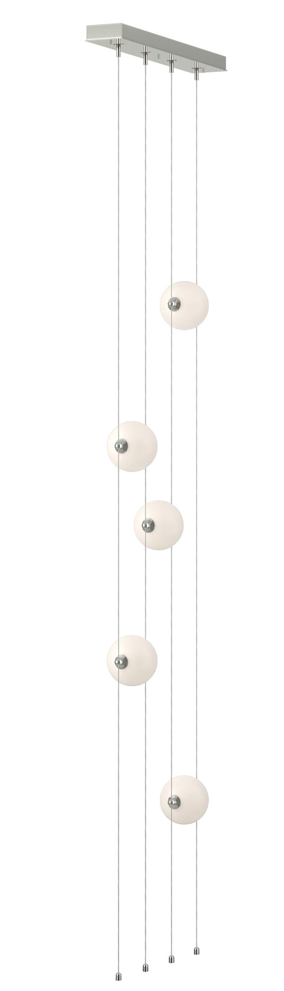 Abacus 5-Light Floor to Ceiling Plug-In LED Lamp Sterling Made to Order