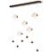 Abacus 5-Light LED Pendant - Bronze - Opal