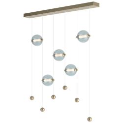 Abacus 5-Light LED Pendant - Gold - Cool Grey