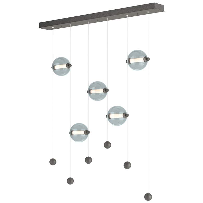 Image 1 Abacus 5-Light LED Pendant - Iron - Cool Grey