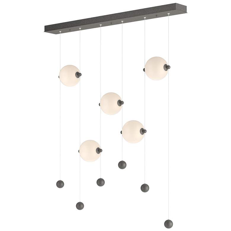 Image 1 Abacus 5-Light LED Pendant - Iron - Opal