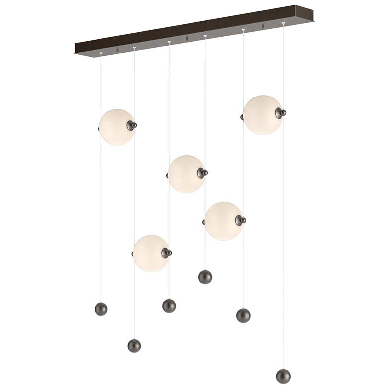 Image 1 Abacus 5-Light LED Pendant - Oil Rubbed Bronze - Opal
