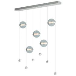 Abacus 5-Light LED Pendant - Platinum - Cool Grey