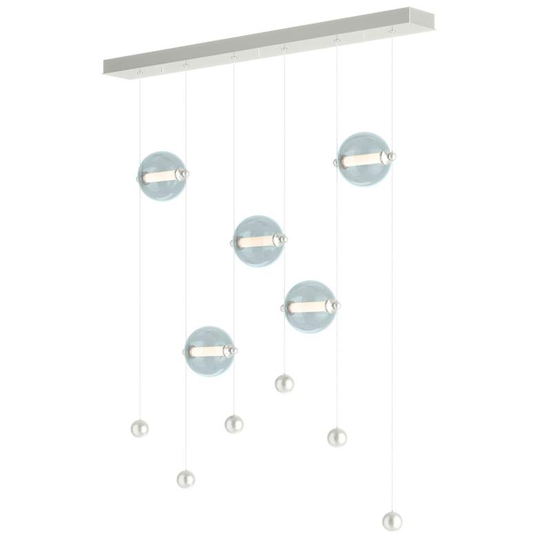 Image 1 Abacus 5-Light LED Pendant - Sterling - Cool Grey