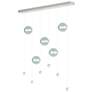 Abacus 5-Light LED Pendant - Sterling - Cool Grey