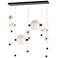 Abacus 7-Light Double Linear LED Pendant - Oil Rubbed Bronze - Opal